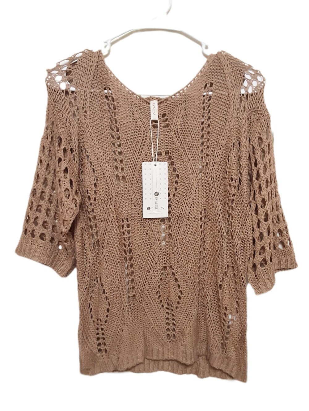 Evaless Half Sleeve Knit Top Womens Small